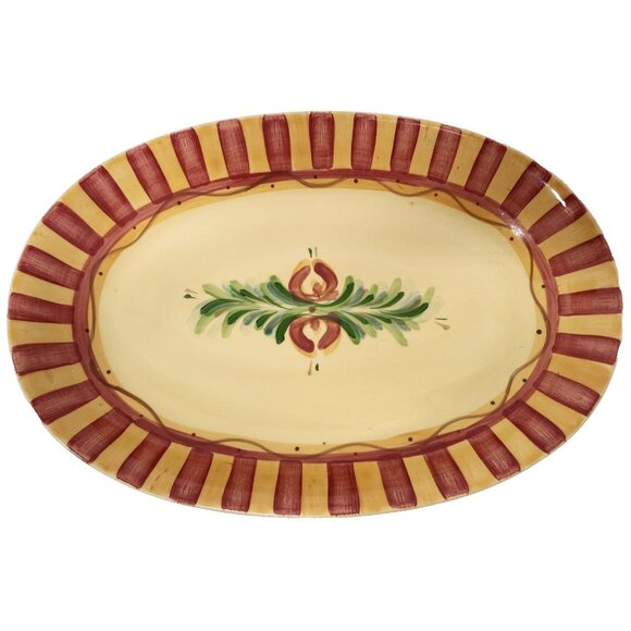 VTG Siena Gail Pittman Large Oval Serving Platter Dish Southern Living At Home